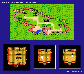 Thumbnail for a map of Orange Moon for the NES game Legend Of The Ghost Lion.