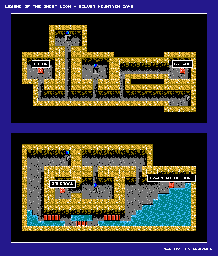 Thumbnail for a map of Silver Mountain Cave for the NES game Legend Of The Ghost Lion.