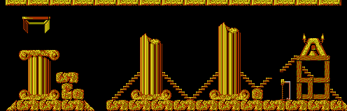 Thumbnail for a map of Fun Level 14 for the NES game Lemmings.