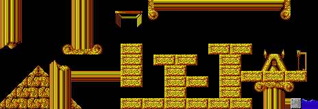 Thumbnail for a map of Mayhem Level 07 for the NES game Lemmings.