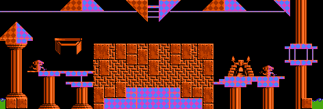Thumbnail for a map of Mayhem Level 08 for the NES game Lemmings.