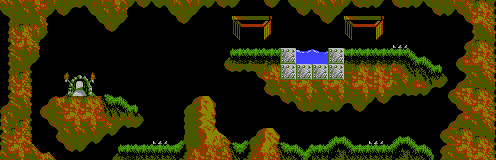 Thumbnail for a map of Mayhem Level 21 for the NES game Lemmings.