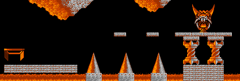 Thumbnail for a map of Taxing Level 03 for the NES game Lemmings.