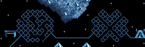 Thumbnail for a map of Taxing Level 12 for the NES game Lemmings.