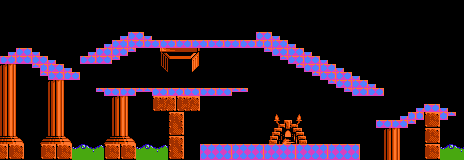 Thumbnail for a map of Taxing Level 14 for the NES game Lemmings.
