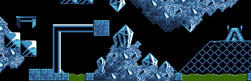 Thumbnail for a map of Taxing Level 15 for the NES game Lemmings.