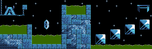 Thumbnail for a map of Taxing Level 18 for the NES game Lemmings.