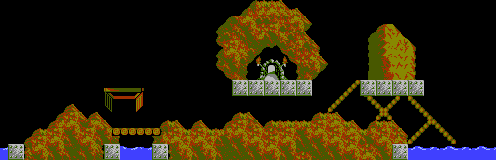 Thumbnail for a map of Tricky Level 22 for the NES game Lemmings.