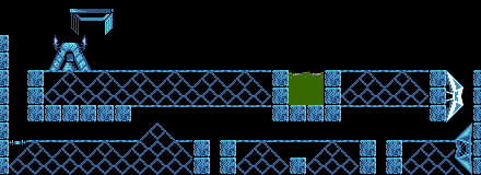 Thumbnail for a map of Tricky Level 23 for the NES game Lemmings.