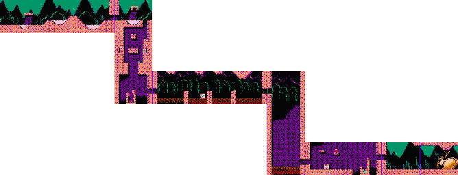 Thumbnail for a map of Stage 4: Undersea Volcano for the NES game The Little Mermaid.