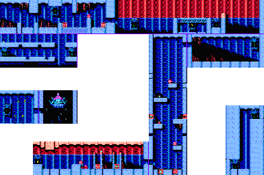Thumbnail for a map of Stage 5: Ursula's Castle for the NES game The Little Mermaid.