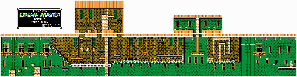 Thumbnail for a map of Dream 7: Topsy-Turvy for the NES game Little Nemo: The Dream Master.