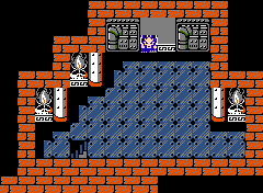 Thumbnail for a map of Fire Castle Boss Room for the NES game Little Ninja Brothers.