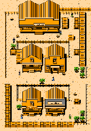 Thumbnail for a map of Carson City for the NES game The Lone Ranger.