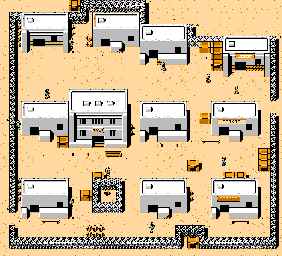 Thumbnail for a map of El Paso for the NES game The Lone Ranger.