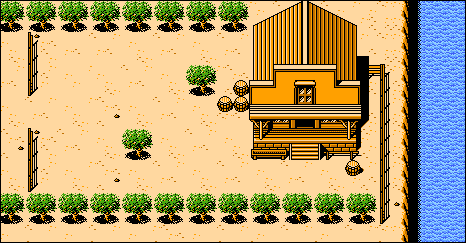 Thumbnail for a map of House By The River for the NES game The Lone Ranger.