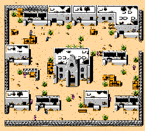 Thumbnail for a map of Walnut Grove for the NES game The Lone Ranger.