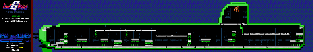 Thumbnail for a map of Chapter 2 Scene 3: The Submarine for the NES game Low G Man: The Low Gravity Man.