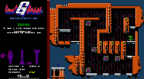 Thumbnail for a map of Chapter 4 Scene 3: Mother Ship for the NES game Low G Man: The Low Gravity Man.