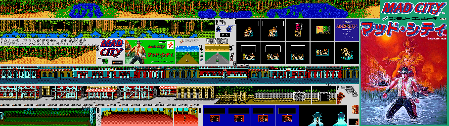 Thumbnail for a map of Maps for the NES game Mad City.