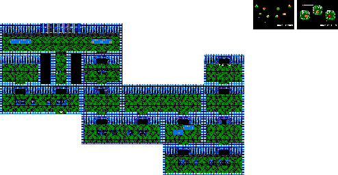 Thumbnail for a map of Chapter 1: Water World Mooroon Aqua Palace for the NES game The Magic Of Scheherazade.