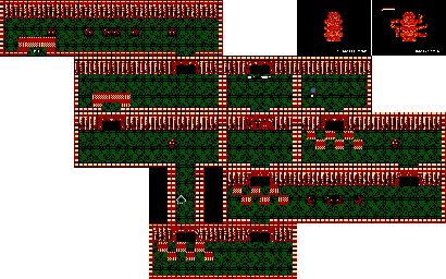 Thumbnail for a map of Chapter 2: Desert World Alalart Dark Palace for the NES game The Magic Of Scheherazade.