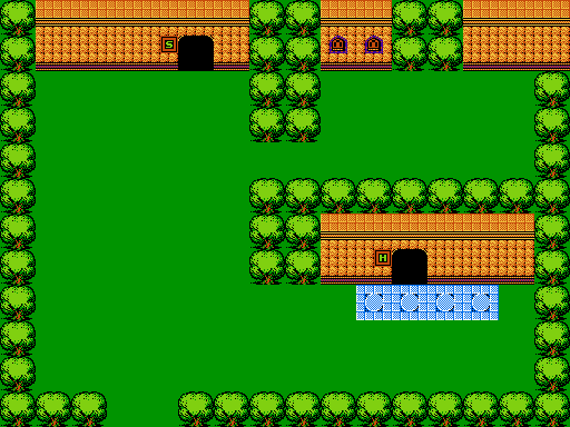 Thumbnail for a map of Chapter 3: Forest World Samalkand Town Of Nubia for the NES game The Magic Of Scheherazade.