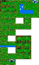 Thumbnail for a map of Chapter 3: Forest World Samalkand World (After Spricom) for the NES game The Magic Of Scheherazade.