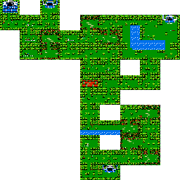 Thumbnail for a map of Chapter 3: Forest World Samalkand World for the NES game The Magic Of Scheherazade.