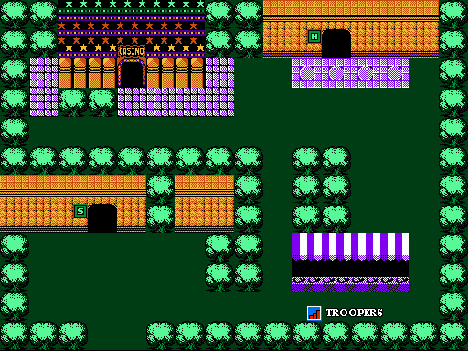 Thumbnail for a map of Chapter 4: Flower World Celestern Town Of Yufla for the NES game The Magic Of Scheherazade.