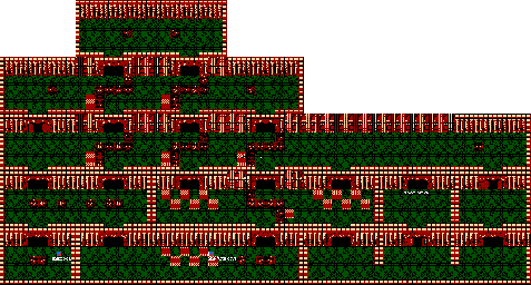 Thumbnail for a map of Chapter 5: Evil Magician Sabaron Light Palace for the NES game The Magic Of Scheherazade.