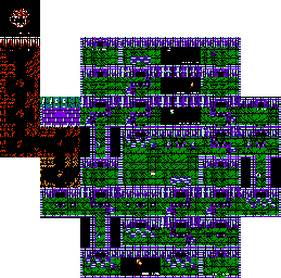 Thumbnail for a map of Chapter 5: Evil Magician Sabaron Sabaron's Palace for the NES game The Magic Of Scheherazade.