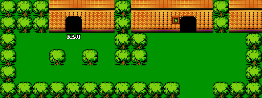 Thumbnail for a map of Chapter 5: Evil Magician Sabaron Town Of Pao for the NES game The Magic Of Scheherazade.