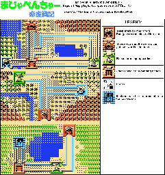 Thumbnail for a map of Region 1 for the NES game Majaventure: Mahjong Senki.