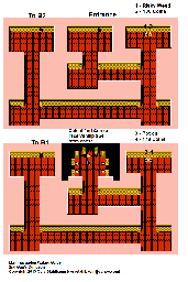 Thumbnail for a map of 2nd Gun's Dungeon for the NES game Majin Eiyuuden Wataru Gaiden.