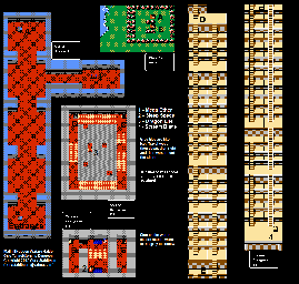 Thumbnail for a map of Gale Tunnel And Swamp Dungeon for the NES game Majin Eiyuuden Wataru Gaiden.