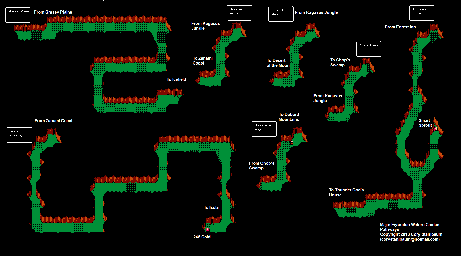 Thumbnail for a map of Pathways for the NES game Majin Eiyuuden Wataru Gaiden.