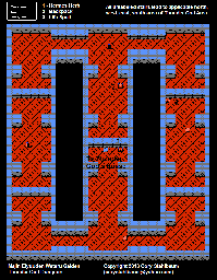Thumbnail for a map of Thunder God Dungeon for the NES game Majin Eiyuuden Wataru Gaiden.