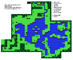 Thumbnail for a map of Zanami Coast for the NES game Majin Eiyuuden Wataru Gaiden.