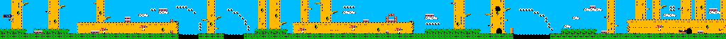 Thumbnail for a map of Stage A for the NES game Mappy Kids.