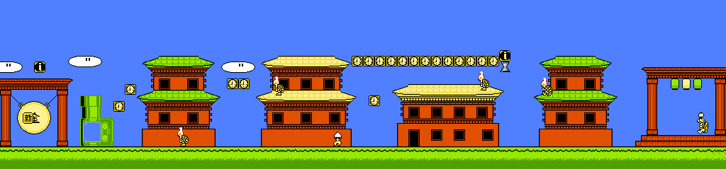 Thumbnail for a map of Forbidden City (1192) for the NES game Mario's Time Machine!.