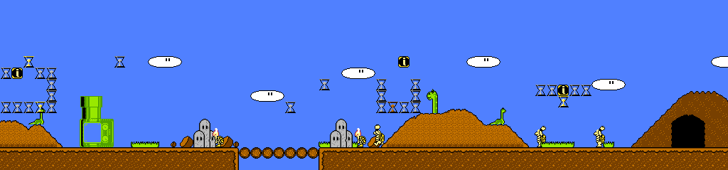 Thumbnail for a map of Pangea (80 000 000 BC) for the NES game Mario's Time Machine!.