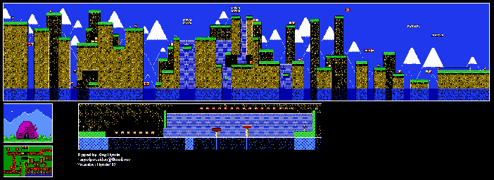 Thumbnail for a map of Grimace's Highlands Lvl 4: Fry Kid Falls for the NES game M.C. Kids.