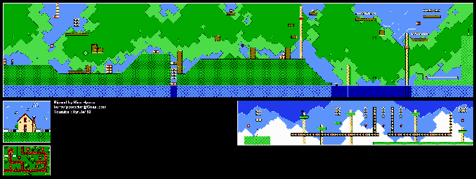 Thumbnail for a map of Ronald's Clubhouse Lvl 2: Gopher Grove for the NES game M.C. Kids.