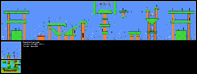 Thumbnail for a map of Ronald's PuzzLeWoRlD Lvl 3: Zippety Do Da for the NES game M.C. Kids.