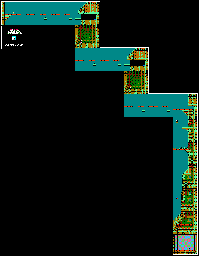 Thumbnail for a map of Dr. Wily Level 2 for the NES game Mega Man.