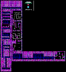 Thumbnail for a map of Dr. Wily Level 4 for the NES game Mega Man II.
