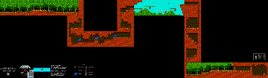 Thumbnail for a map of Wood Man (Enemies) for the NES game Mega Man II.