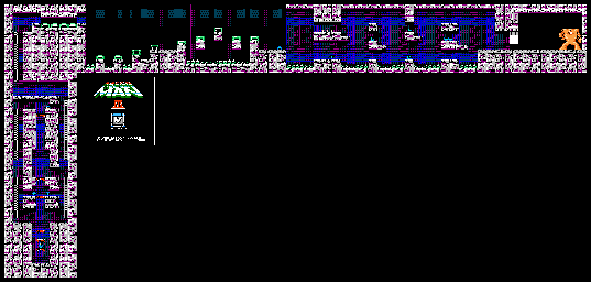 Thumbnail for a map of Wiley's Castle Level 2 for the NES game Mega Man III.