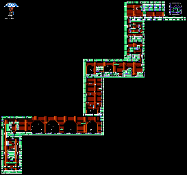 Thumbnail for a map of Dr. Cossack's Citadel Level 2 for the NES game Mega Man IV.
